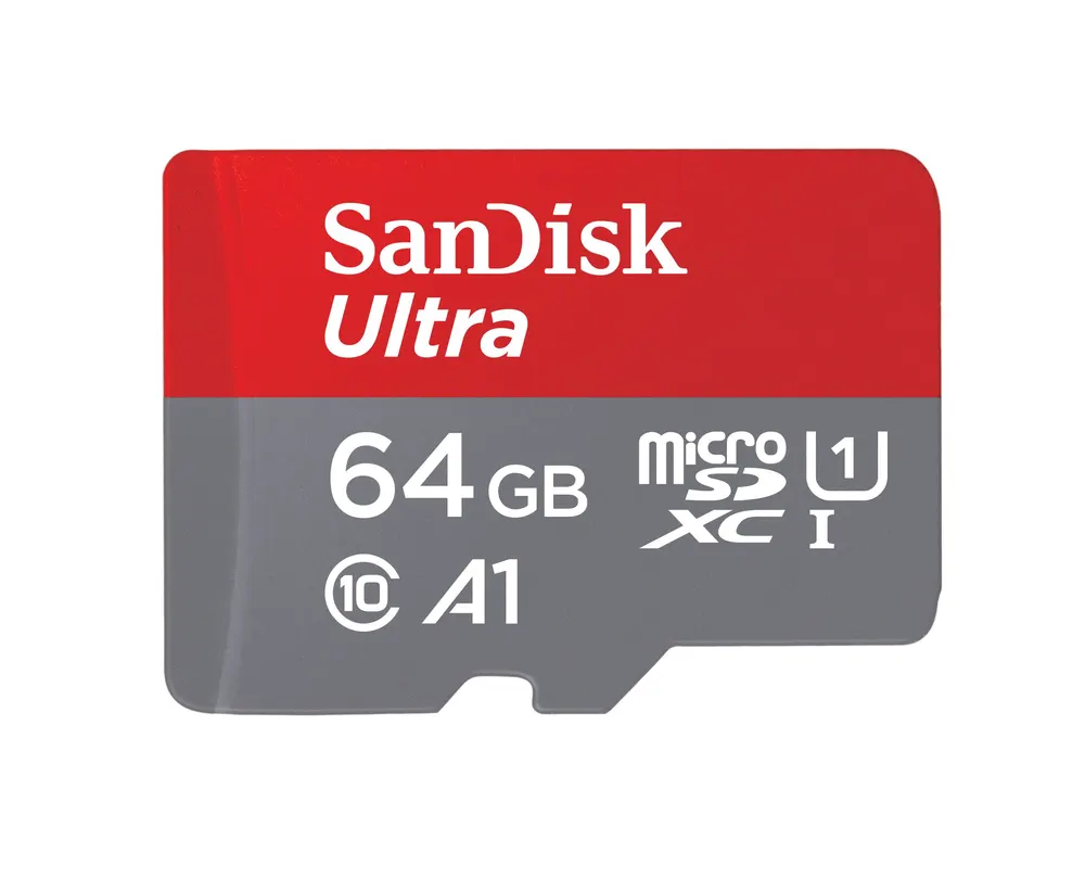 SanDisk Ultra 64GB microSDXC Card (Class 10, 140MB/s)