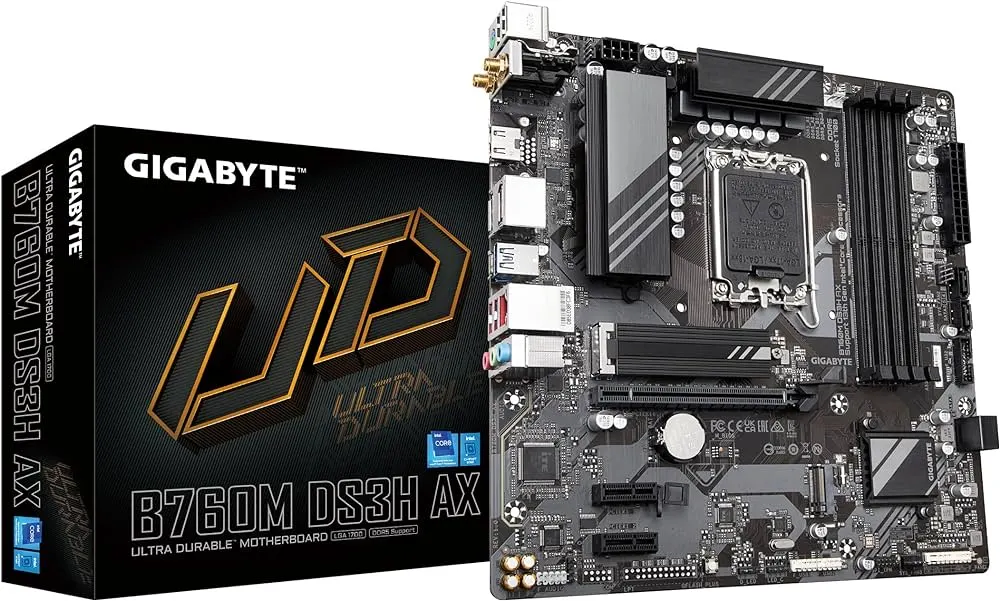 Gigabyte B760M DS3H DDR5 Desktop Motherboard