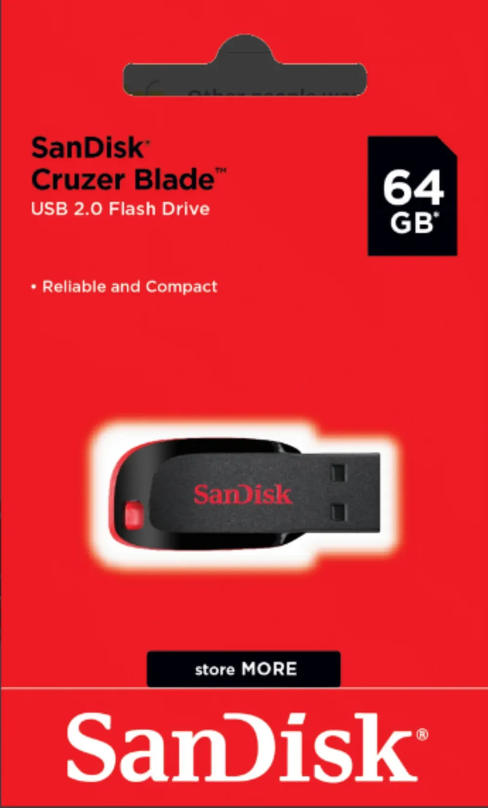 SanDisk Cruzer Blade CZ50 64GB USB 2.0 Pendrive
