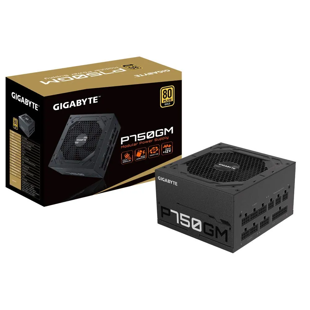 Gigabyte GP-P750GM 750W 80 Plus Gold Modular Power Supply