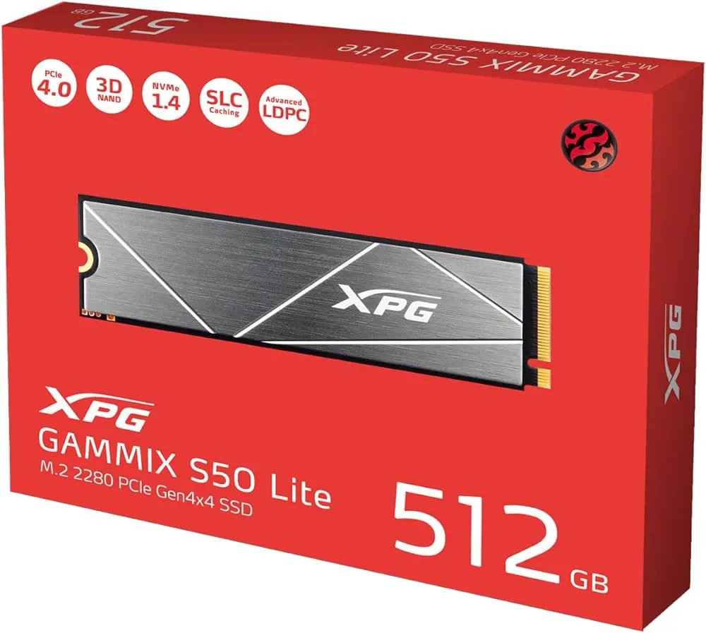 ADATA XPG Gammix S50 512GB NVMe SSD