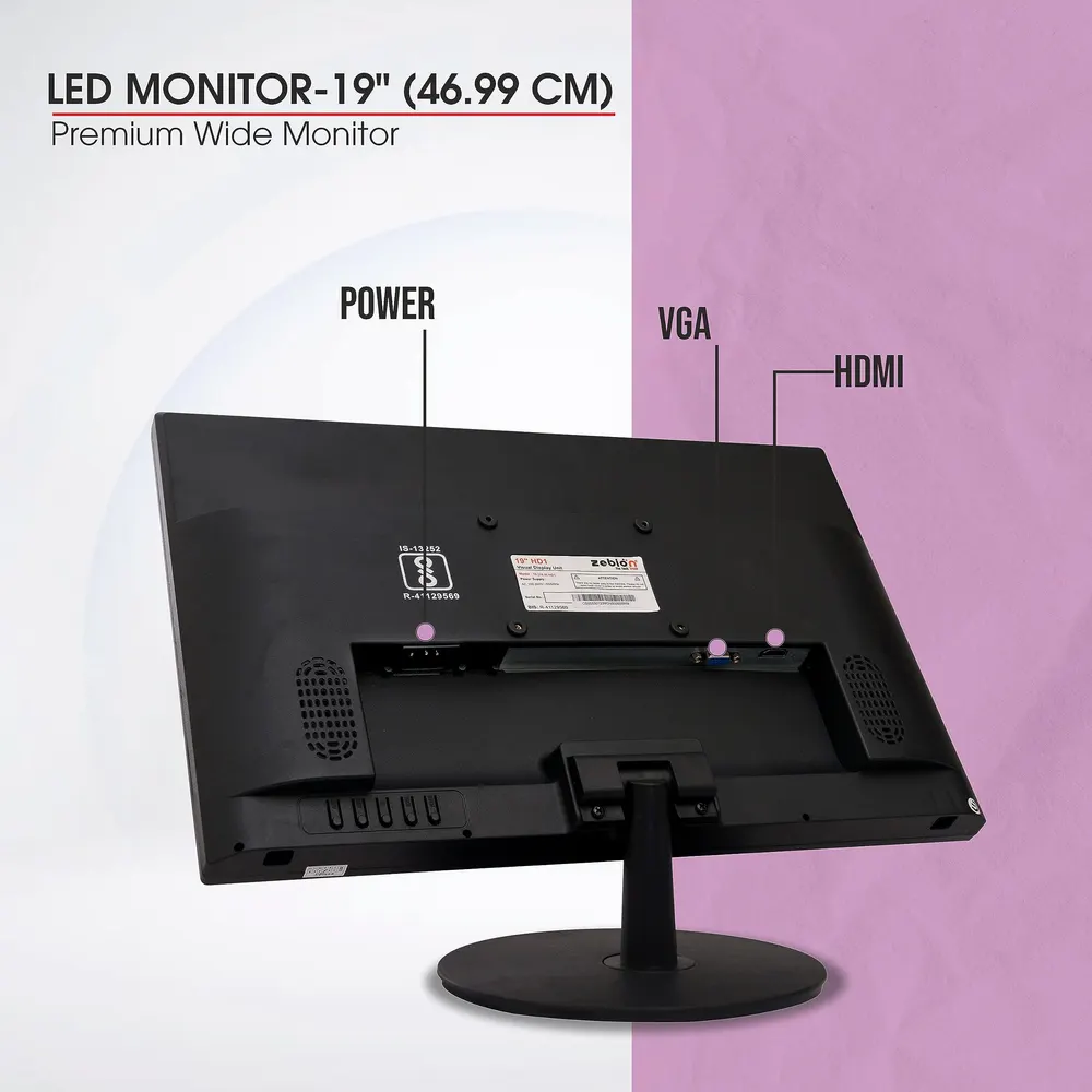Zebion 19 HD4 18.5" LED Monitor