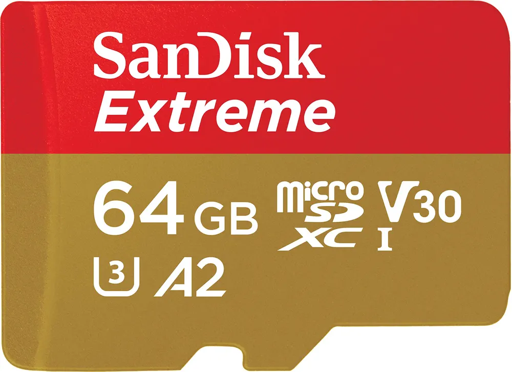 SanDisk Extreme 64GB microSDXC Card (Class 10, 170MB/s)