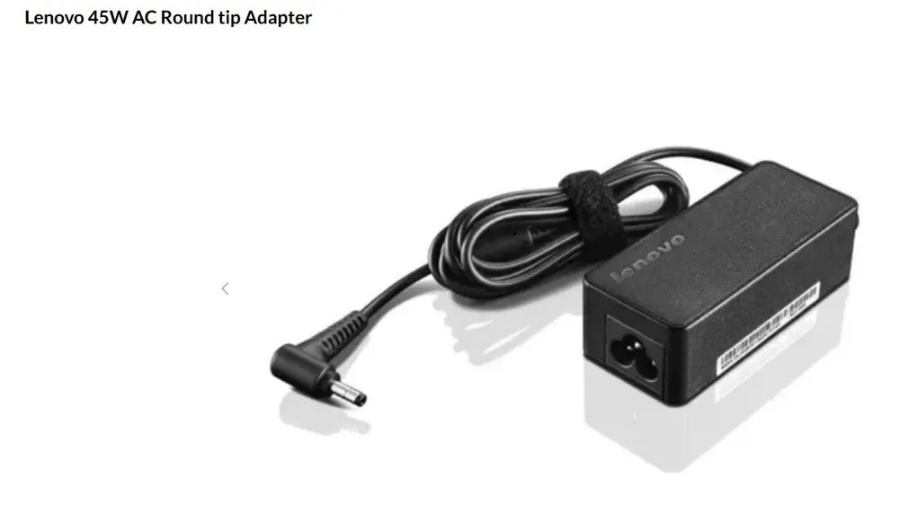 Lenovo 45W AC Adapter (Round Tip) 20V 2.25A