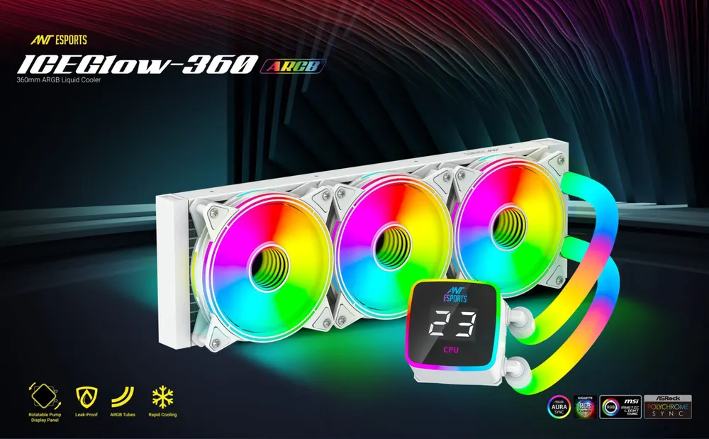Ant Esports ICE-360 ARGB Liquid CPU Cooler – image 2