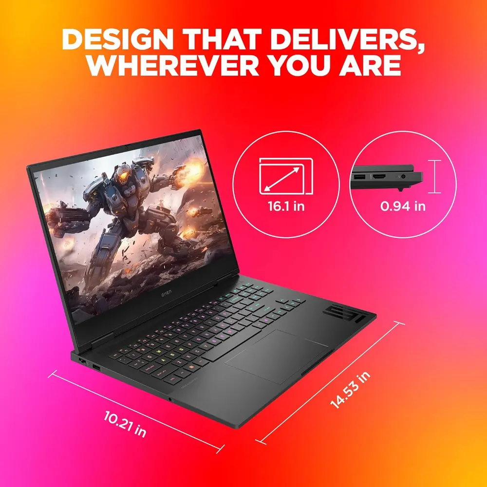 HP Omen 16-xd0015AX Gaming Laptop (AMD Ryzen 7 7840HS, 16GB DDR5, 1TB SSD, RTX 4050 6GB) – image 5