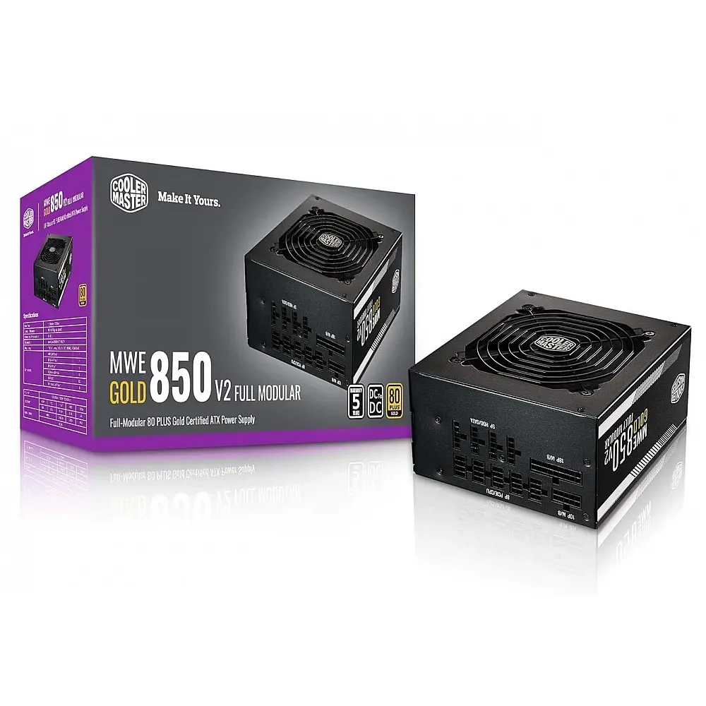 Cooler Master MWE Gold 850 V2 Full Modular 850W Power Supply
