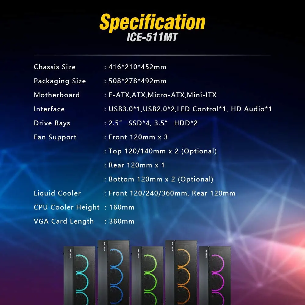 Ant Esports ICE-511MT Cabinet – image 2