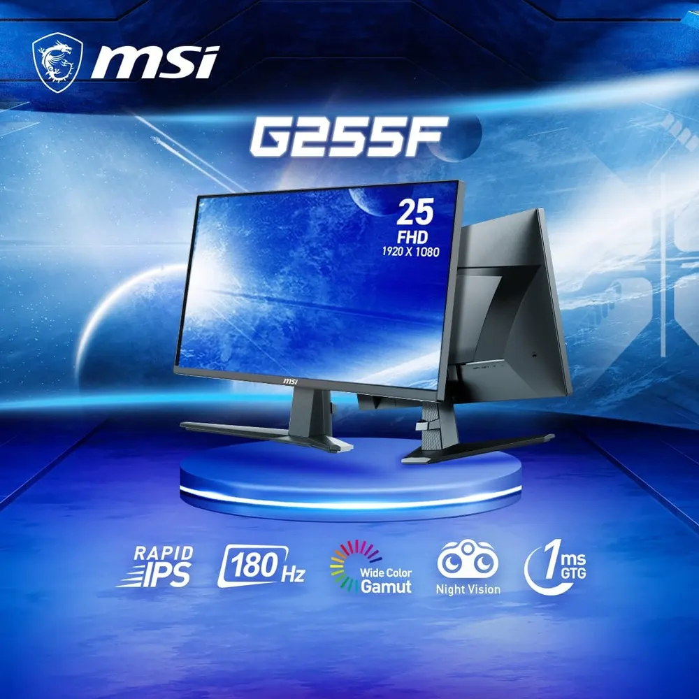 MSI G255F 25" Full HD 180Hz Gaming Monitor