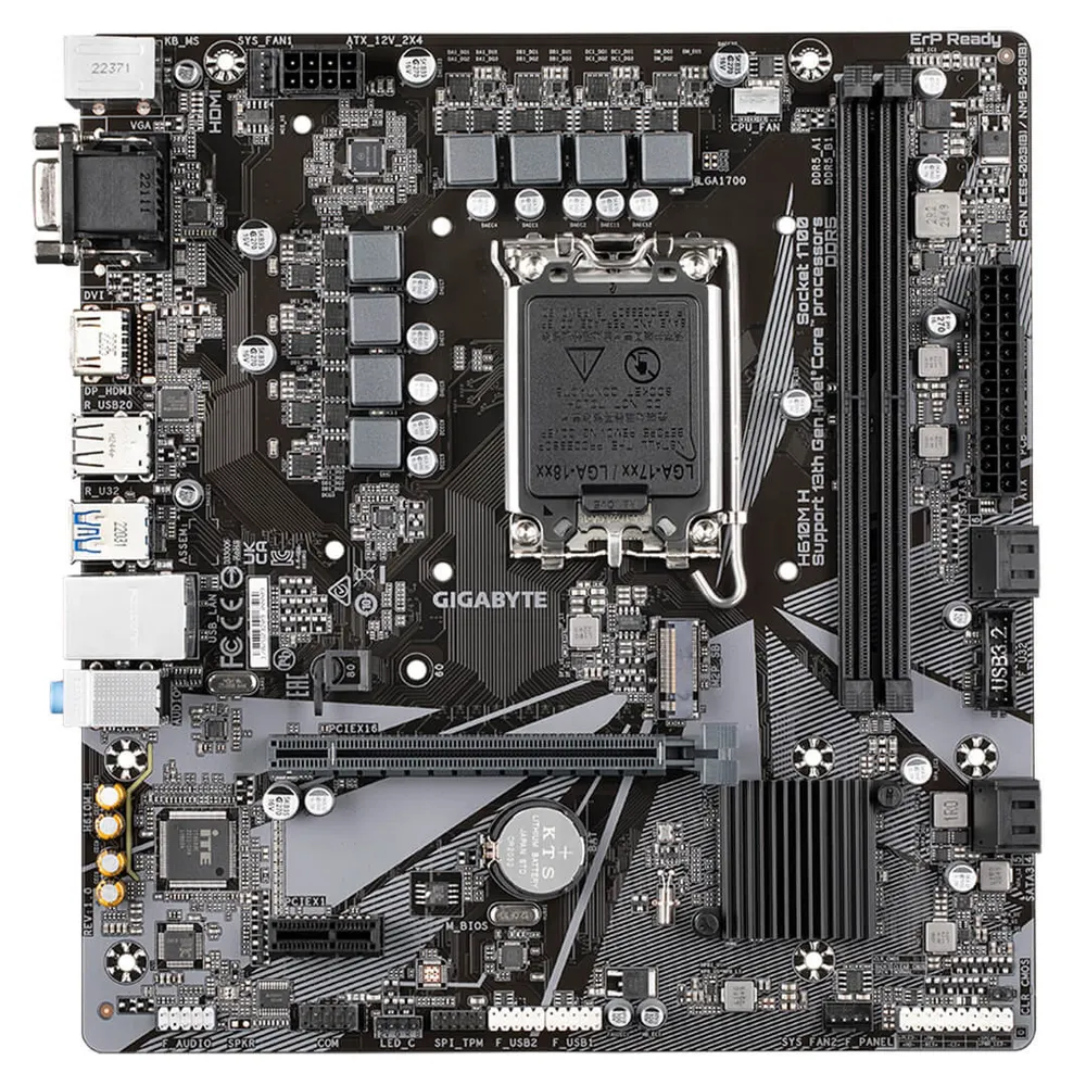 Gigabyte H610M H DDR5 Motherboard