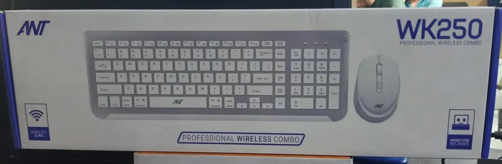 Ant Esports WK250 Nano Wireless USB Keyboard and Mouse Combo (White) – image 2