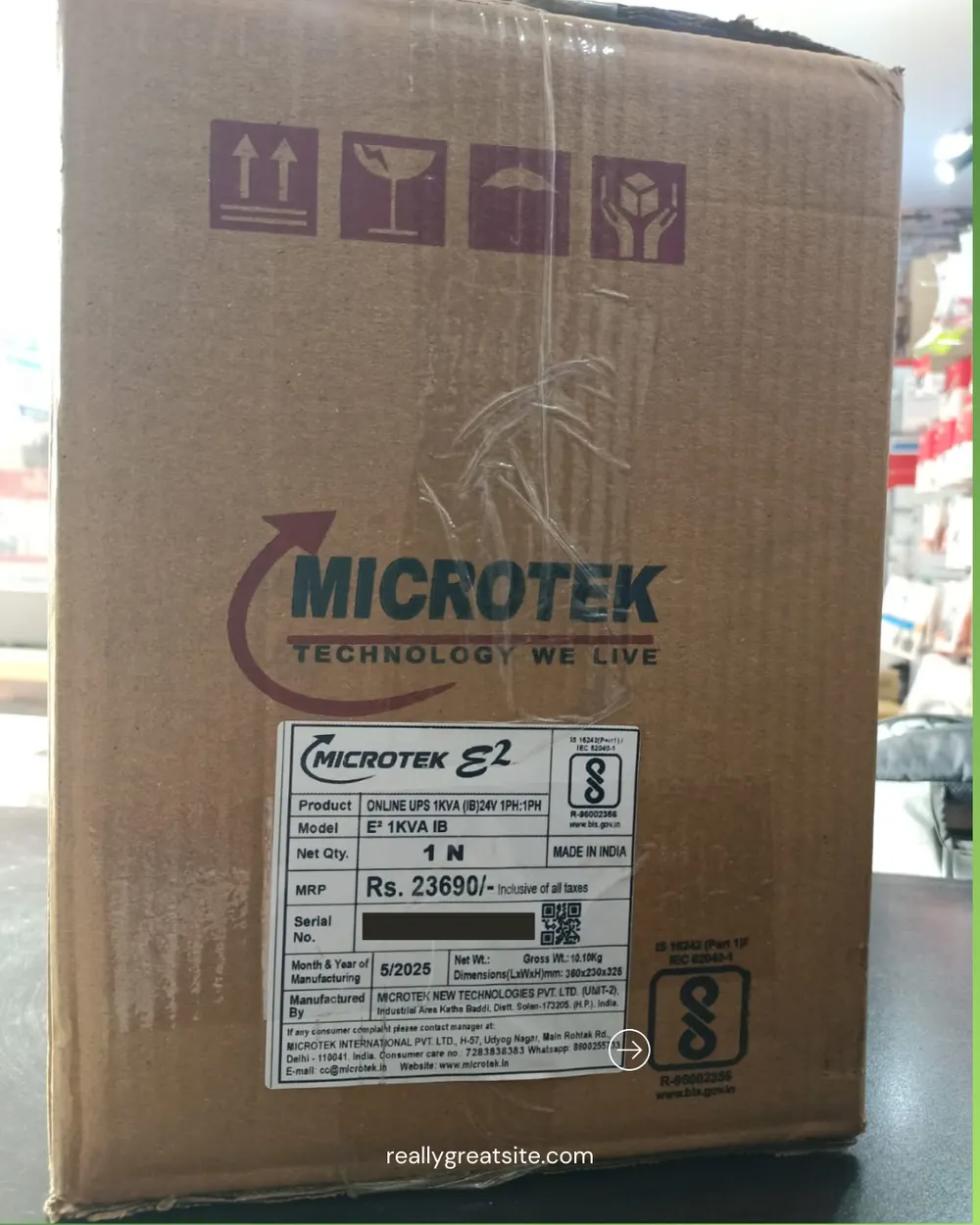 Microtek Online UPS – 1KVA with 9AH 2 Battery