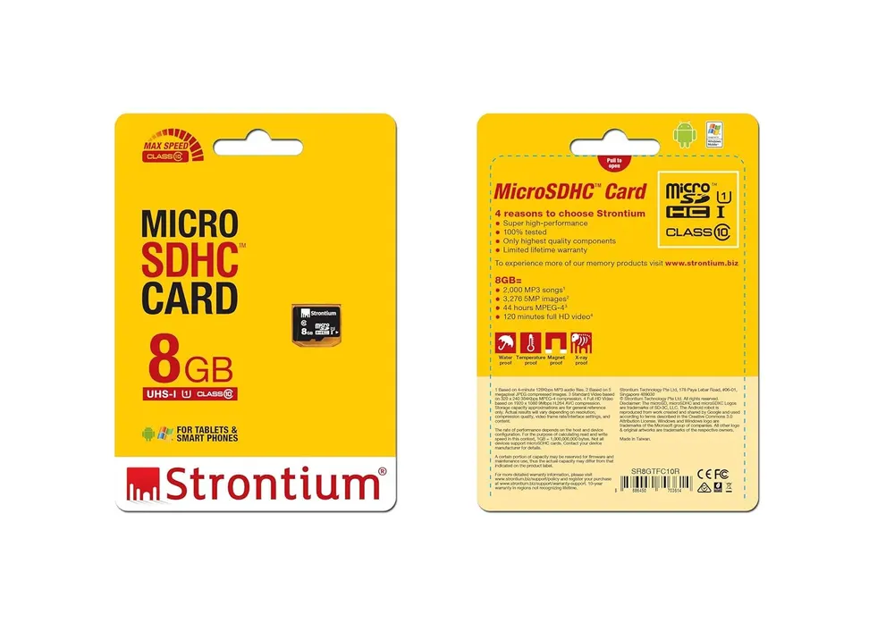 Strontium 8GB microSDHC Card (Class 10)