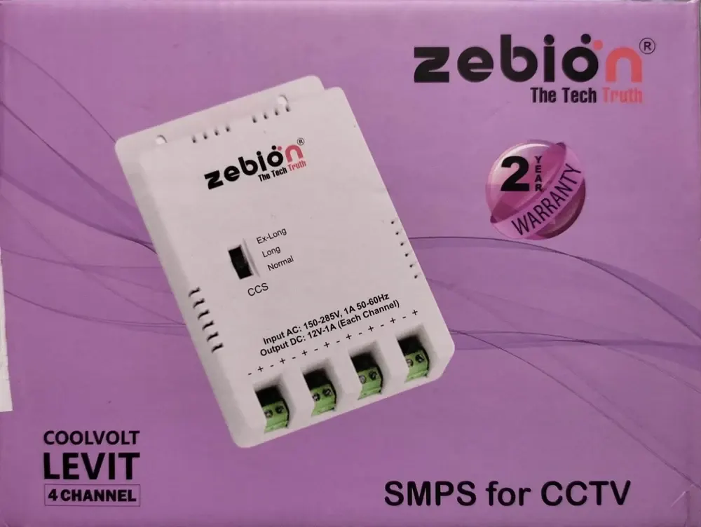 Zebion Coolvolt Levit 4 Channel Multi Port CCTV SMPS – image 2