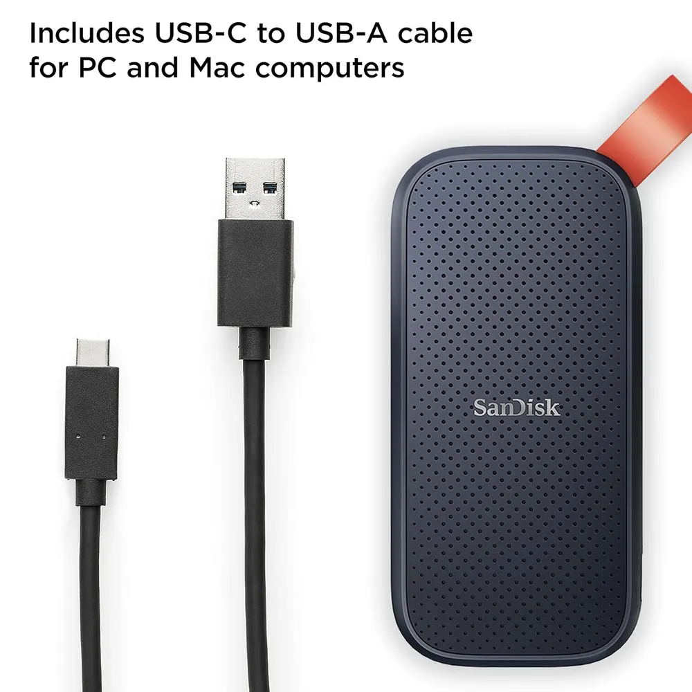 SanDisk Portable SSD 1TB (E30, up to 800MB/s, USB 3.2 Gen 2)