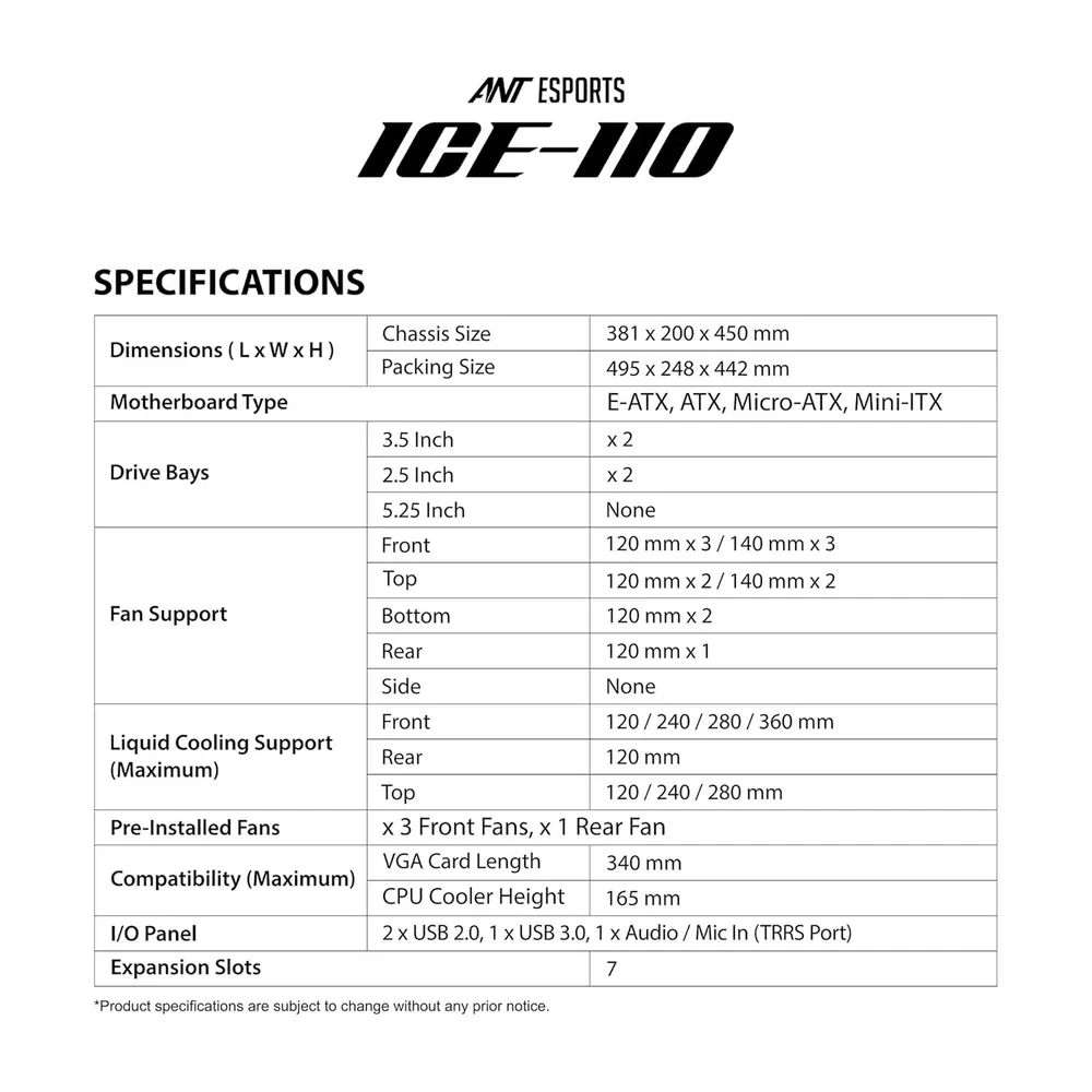 Ant Esports ICE-110 Cabinet – image 2