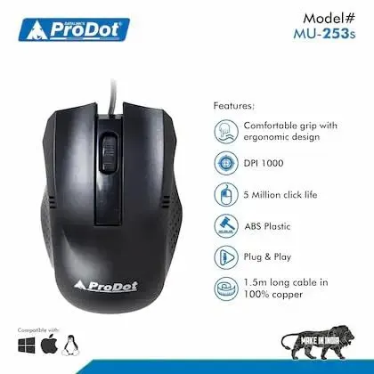 Prodot 253 Wired Mouse – image 2