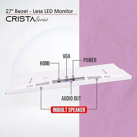 Zebion Crista 27" Bezel-Less IPS LED Monitor – image 5