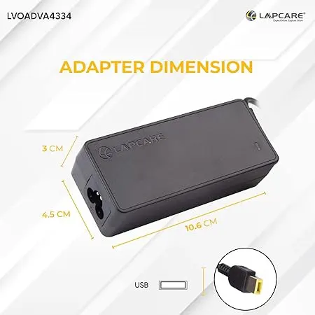 Lapcare Laptop Adapter Lenovo 65W USB 4334 – image 2