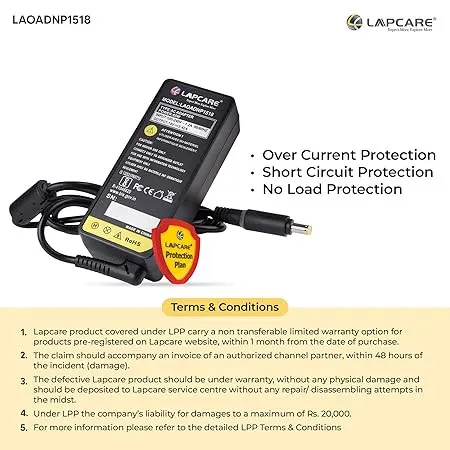 Lapcare Laptop Adapter Acer 65W 19V/3.42A (5.5*1.7) 1518 – image 3