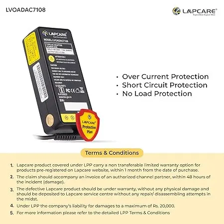 Lapcare Laptop Adapter Lenovo 65W 20V/3.25A (4.0*1.7) 7108 – image 3