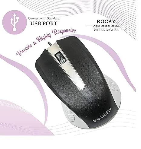 Zebion Rocky Wired USB Mouse – image 2