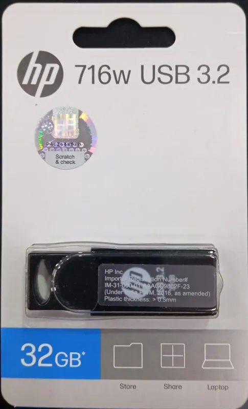 HP 716w 64GB USB 3.2 Pendrive - Black – image 2