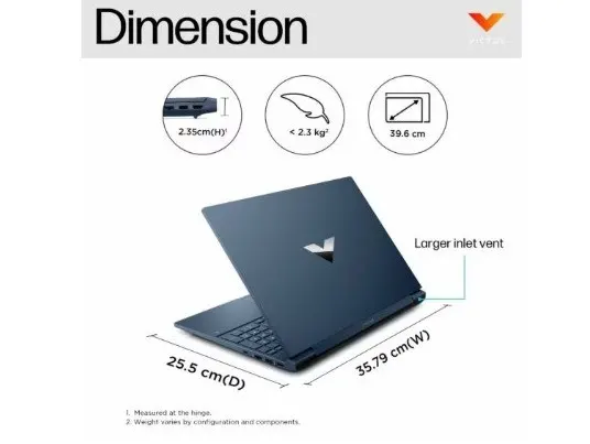HP Victus 39.6 cm (15.6) Gaming Laptop 15-fb0184AX, Blue – image 3