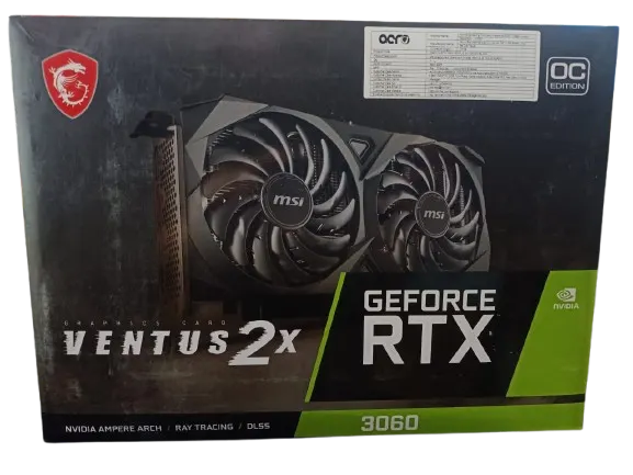 MSI GeForce RTX 3060 Ventus 2X 12G OC Graphics Card (Black) – image 2