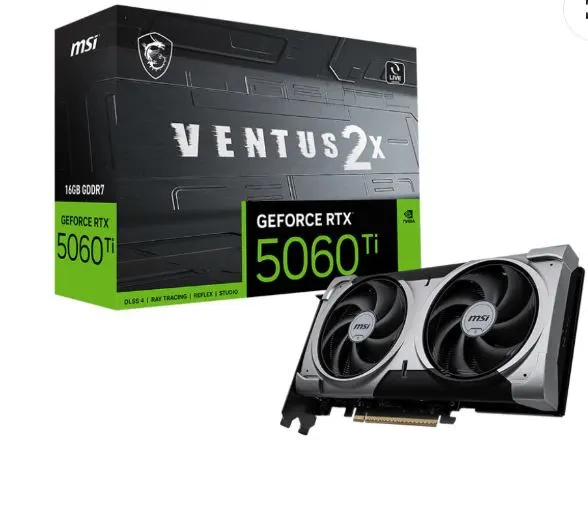 MSI GeForce RTX 5060 Ti Ventus 2X 16GB GDDR7 Graphics Card – image 4