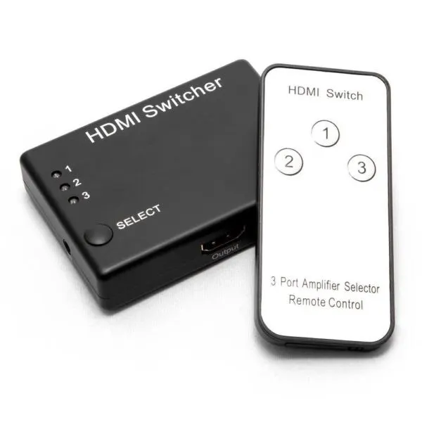 Ranz 3 Port HDMI Switch with Remote – image 2