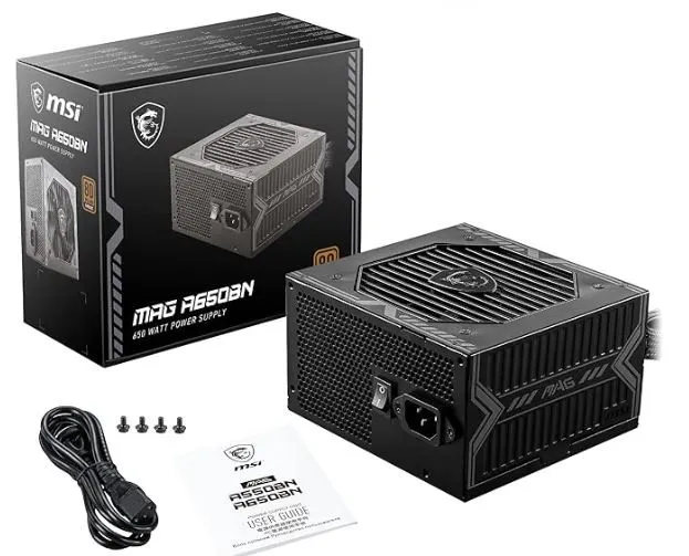 MSI MAG A650BN 650W Power Supply – image 3