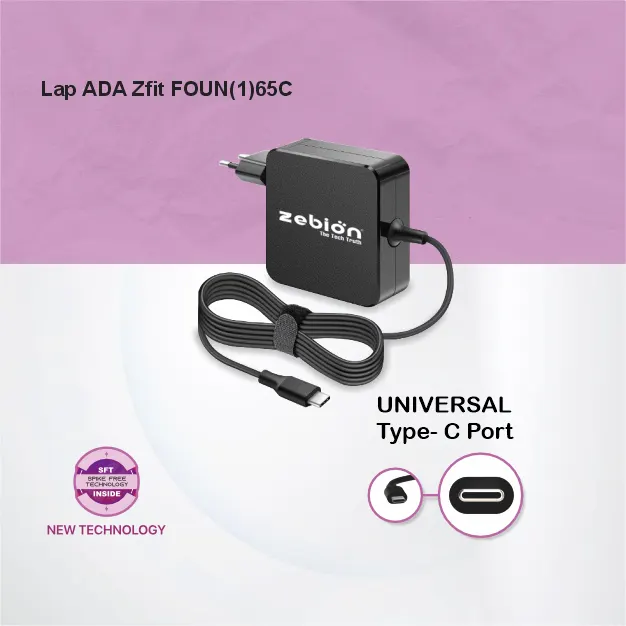 Zebion Zfit 65W Type-C Laptop Adapter – image 4