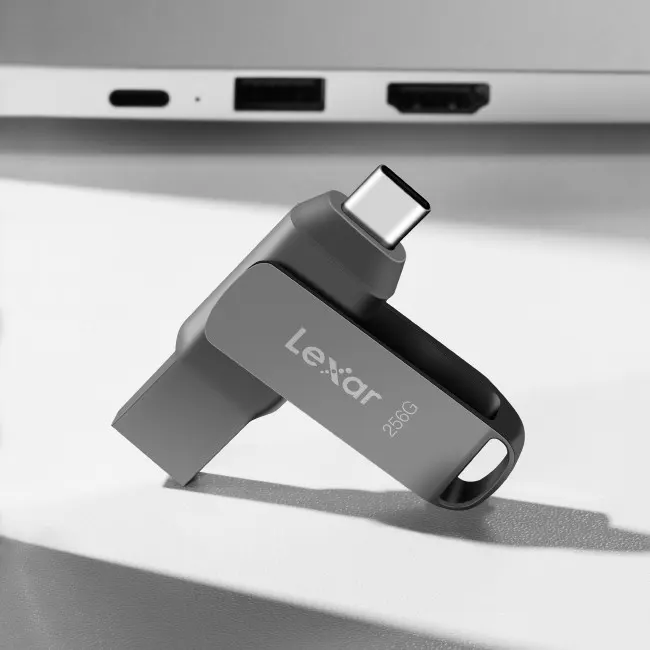 Lexar JumpDrive D400 Dual Type-C + USB 256GB Pendrive