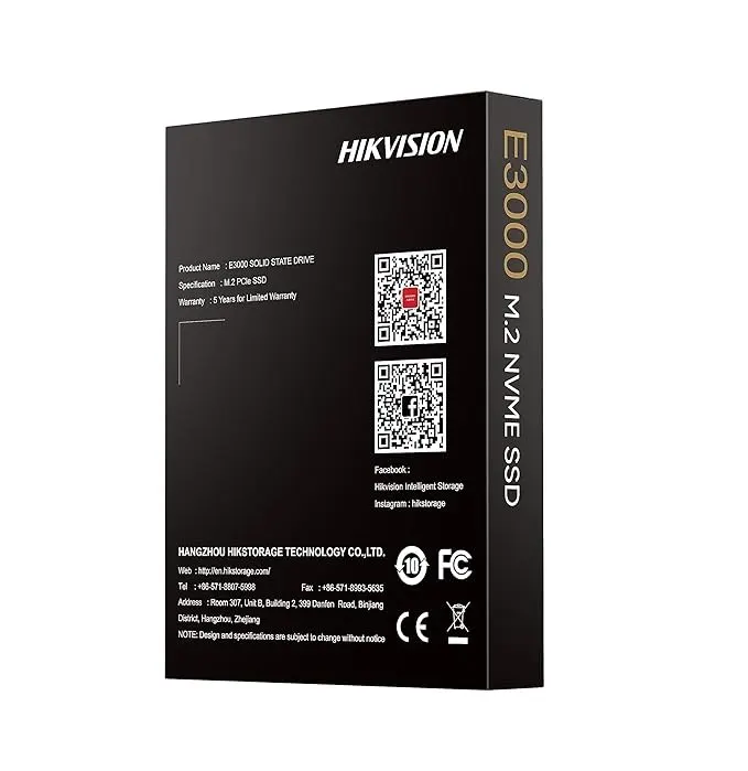 Hikvision E3000 256GB NVMe M.2 SSD