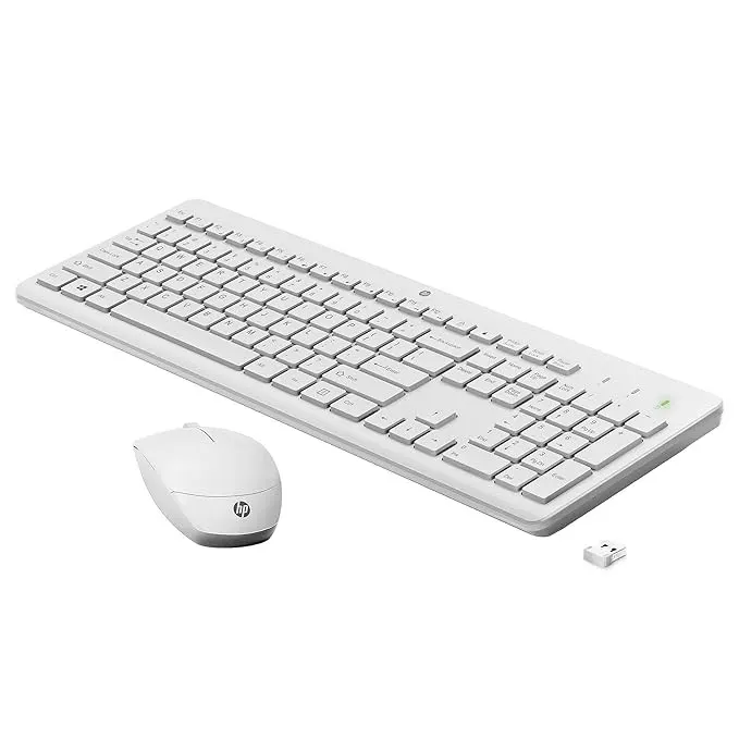 HP 230 Wireless Keyboard and Mouse Combo (White)