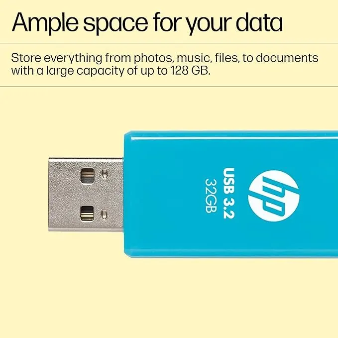 HP 712w 32GB USB 3.2 Flash Drive - Blue – image 2