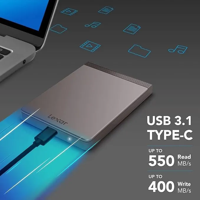 Lexar SL200 2TB Portable SSD 550MB/s (LSL200X002T-RNNNU)