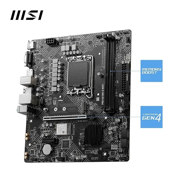 MSI PRO H610M-G WiFi DDR5 Motherboard – image 3