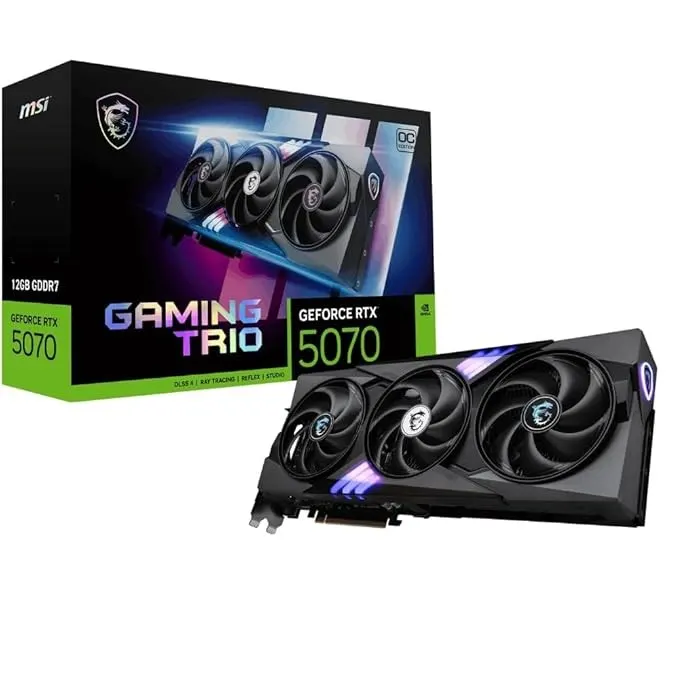 MSI GeForce RTX 5070 12G Gaming Trio OC Graphics Card