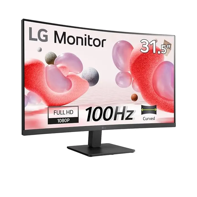LG 32MR50C-B 32" Full HD 100Hz Curved VA Monitor with FreeSync