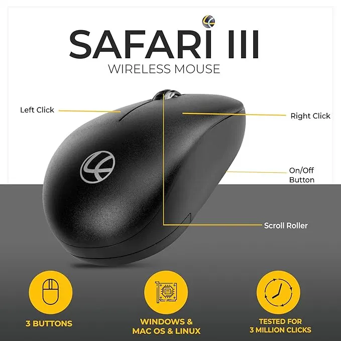 Lapcare Safari 009 Type-C & USB Wireless Mouse (LWM-009) – image 4