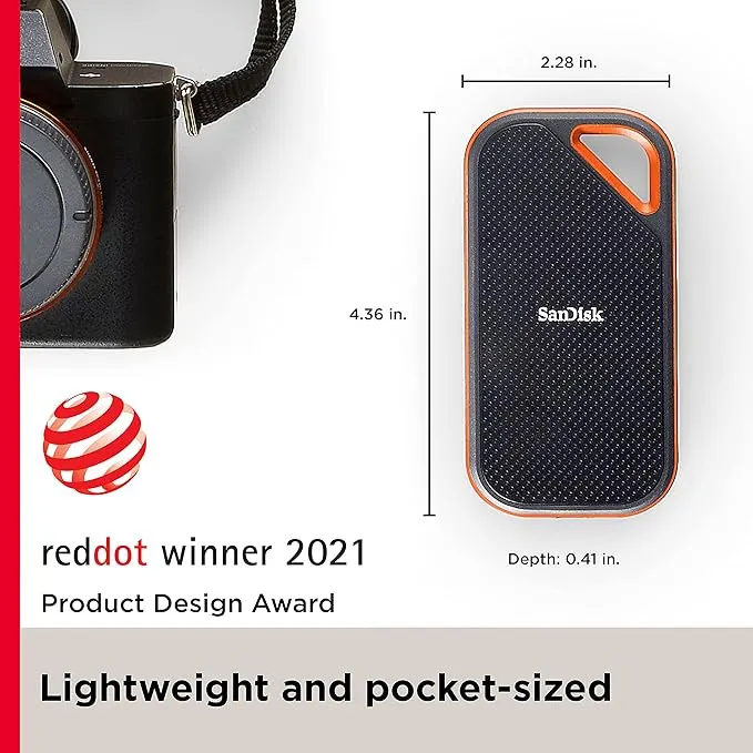 SanDisk Extreme Pro 4TB Portable SSD E81 (2000MB/s) – image 3