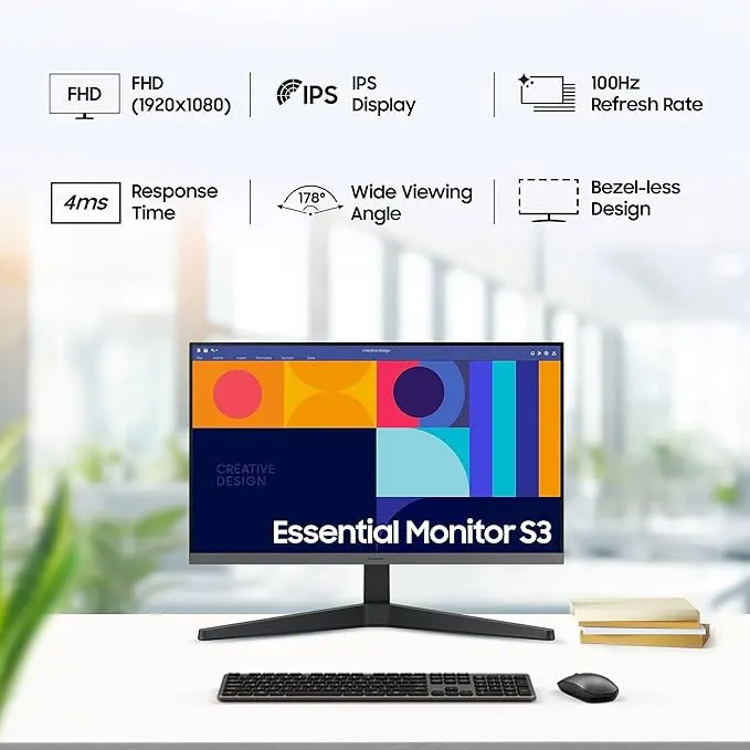 Samsung LS24C330GAWXXL 24" IPS LED Monitor – image 2