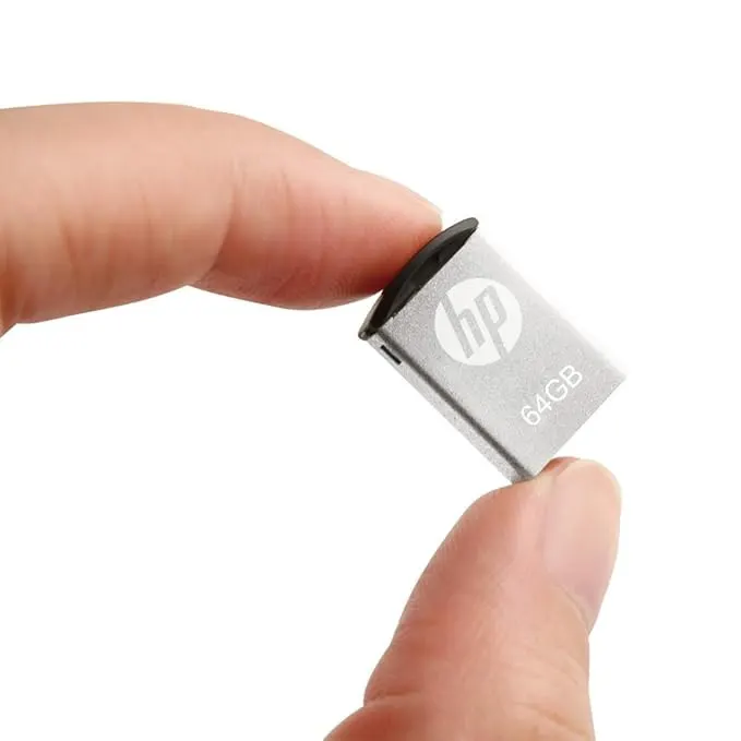 HP v222w 64GB USB 2.0 Mini Metal Pendrive