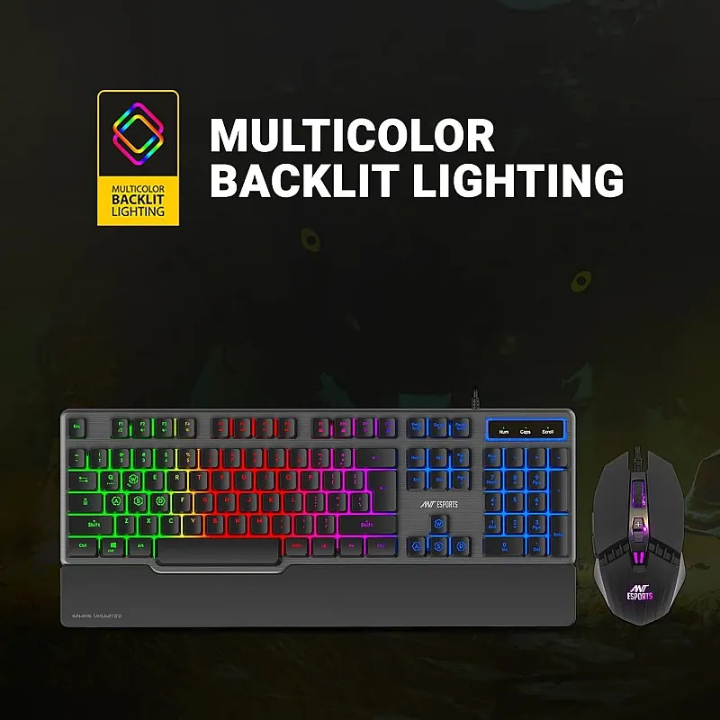 Ant Esports KM540 Pro Backlit Wired Keyboard and Mouse Combo – image 2