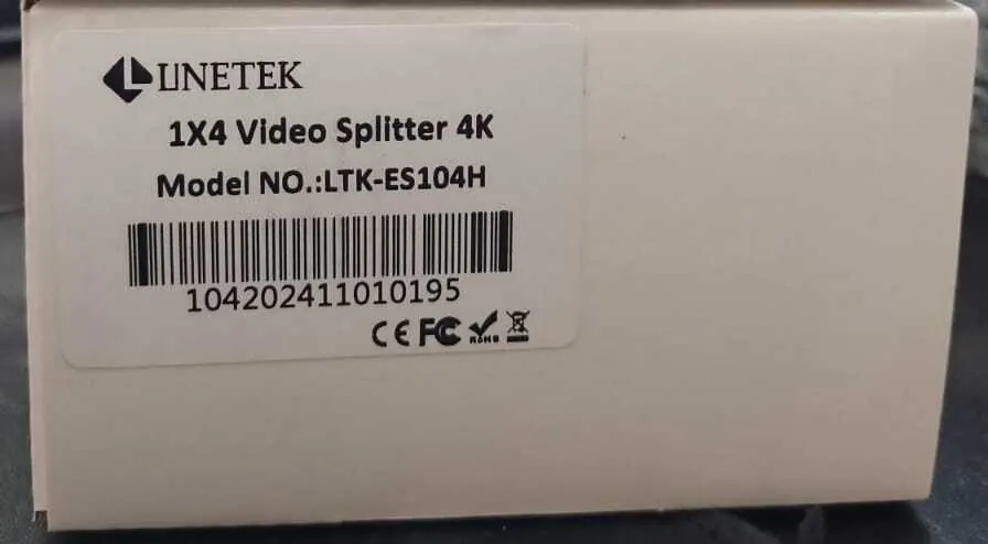 Linetek LTK-ES104H 1x4 HDMI Video Splitter 4K – image 2