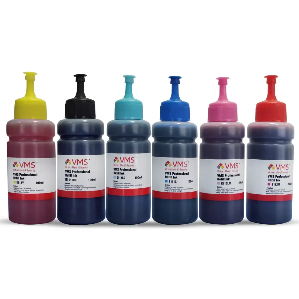 VMS Professional Refill Ink 100 ml 6-Colour Combo